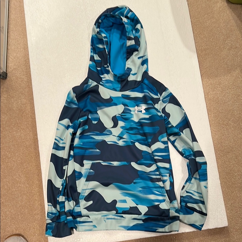 Under Armour Kids' Blue Camo Hoodie